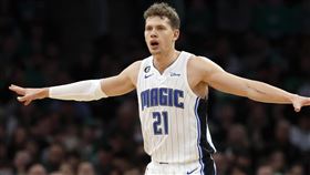 ▲瓦格納（Moritz Wagner）12投9中砍下25分8籃板1助攻，助魔術奪勝。（圖／美聯社／達志影像）