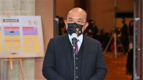 行政院長蘇貞昌今（19）日下午出席第5屆「政府服務獎」頒獎典禮。（圖／行政院提供)