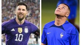 ▲梅西、姆巴佩。（示意圖／合成圖／翻攝自梅西、姆巴佩IG）