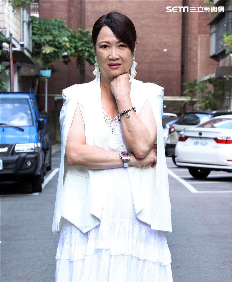 「花路阿朱媽」洪慧芳（女主角）。（記者邱榮吉/攝影）