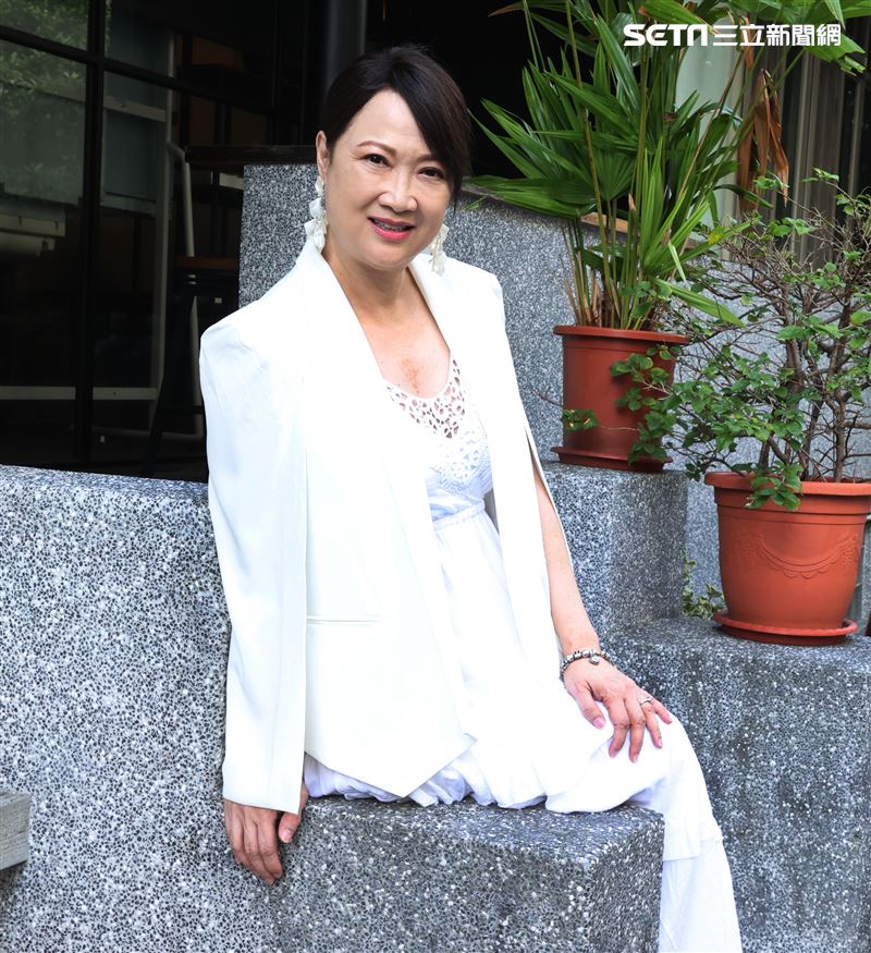 「花路阿朱媽」洪慧芳（女主角）。（記者邱榮吉/攝影）