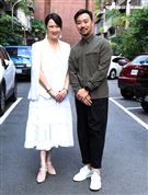 「花路阿朱媽」何書銘（導演）、洪慧芳（女主角）。（記者邱榮吉/攝影）