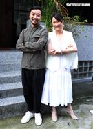 「花路阿朱媽」何書銘（導演）、洪慧芳（女主角）。（記者邱榮吉/攝影）
