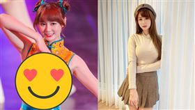 ▲短今穿上金黃色的貼身中空版旗袍，扮成辣版春麗讓網嗨翻。（圖／翻攝自短今IG）