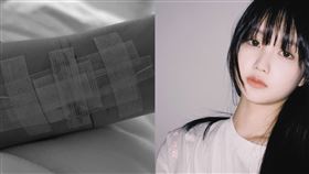 ▲邵晴曬出自己的憂鬱症診斷書與割腕自殘照，以此來澄清自己不是小三。（圖／翻攝自微博）