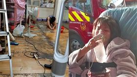 ▲Amy也表示「火災後復原真的很辛苦」，從照片中可以看見家中慘況。（圖／翻攝自葉庭蓁IG）