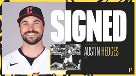 ▲匹茲堡海盜簽約捕手Austin Hedges。（圖／取自匹茲堡海盜FB）