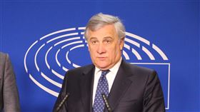 歐洲議長見梅伊  示警無協議脫歐是災難歐洲議會議長塔加尼（右）7日與英國首相梅伊會面後召開記者會，警告英國若無協議脫歐將對經濟和人民帶來災難。中央社記者唐佩君布魯塞爾攝  108年2月8日