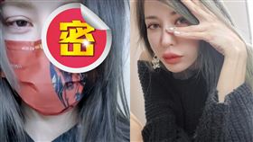 Keanna針眼嚴重到必須立刻開刀，她痛到崩潰。（組合圖／翻攝自keanna_taiyh IG）