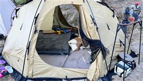 曾姓夫妻與女兒到南投仁愛鄉露營，出現一氧化碳中毒。（圖／民眾提供）