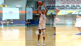 東泰歐士綸終場前10.1秒關鍵罰球，幫助球隊取得2分領先。（圖／高中體總提供）