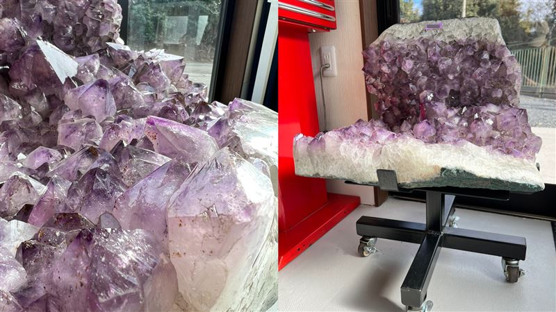 日製紫水晶椅要價10萬　客看傻：這刑具嗎