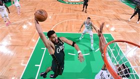 塞爾提克泰坦（Jayson Tatum）狂飆全場最高41分。（圖／翻攝自塞爾提克推特）