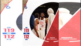 76人作客逆轉擊敗尼克隊。（圖／翻攝自76人推特）