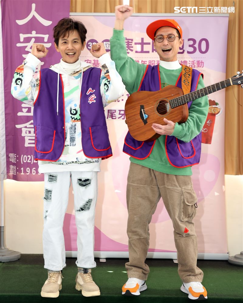 浩角翔起任「寒士吃飽30」愛心大使，送上年菜佳餚關懷弱勢團體。（記者邱榮吉/攝影）