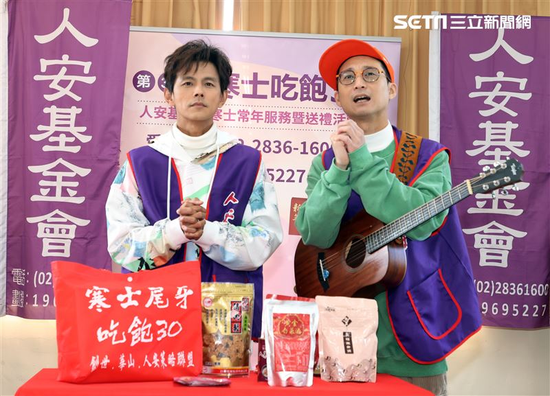 浩角翔起任「寒士吃飽30」愛心大使，送上年菜佳餚關懷弱勢團體。（記者邱榮吉/攝影）