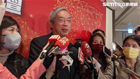 財信傳媒集團董事長謝金河今日出席台新金控舉辦的「2023投資趨勢論壇」。（圖／記者戴玉翔攝影）