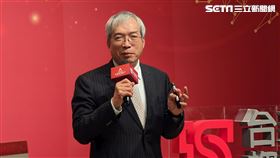 財信傳媒集團董事長謝金河今日出席台新金控舉辦的「2023投資趨勢論壇」。（圖／記者戴玉翔攝影）