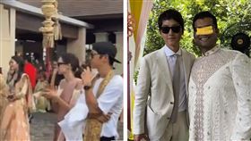 宋仲基出席女方親友婚禮，被網友視為「見家長」。（合成圖／翻攝自微博）