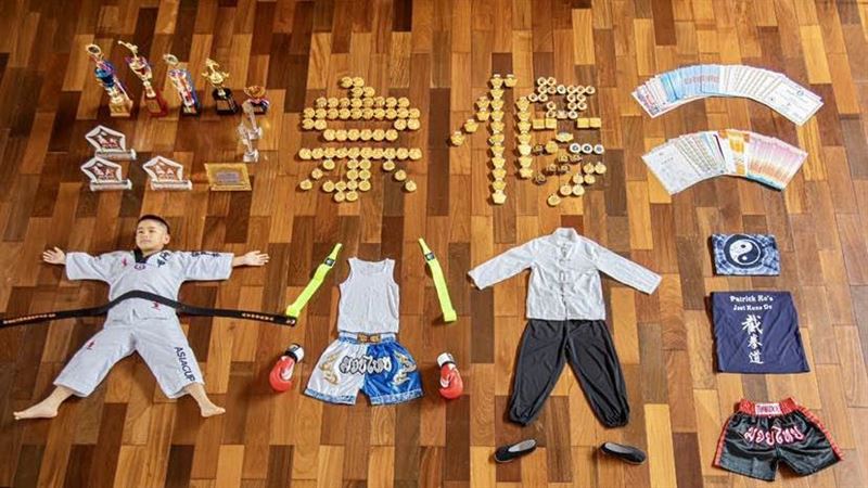 迷你李小龍！11歲弟「奪315面武術金牌」
