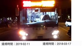 早晚要出事？網爆台中輾母嬰公車多次違規（圖／翻攝畫面）