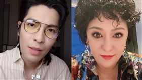 蕭敬騰突喊向太「媽咪＋抿嘴唇」！畫面曝光震驚全網。（圖／翻攝自抖音）