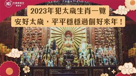 桃園護國宮建議明年民國112年歲次癸卯，犯（剋）太歲生肖有五，分別是牛、兔、龍、雞、狗，建議「安太歲」來消災解厄。（圖／翻攝自桃園護國宮太子廟粉專）