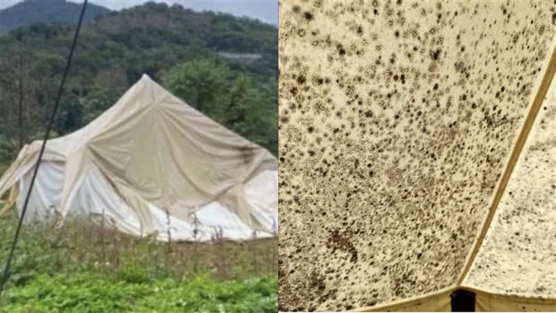 他控近萬元露營「帳篷全發霉」業者反擊了