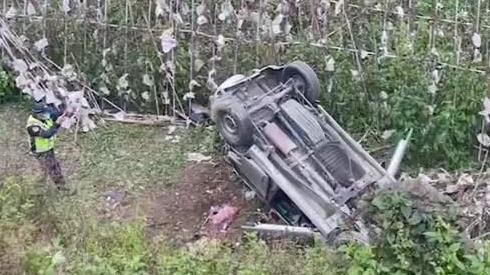 新／霧鹿林道「1車失控翻車」！2死1重傷