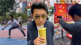  野生尚氣趴趴走！劉思慕揪台灣人打籃球　夜市射氣球還喝珍奶。（圖／翻攝自劉思慕、stevenkwlim IG）