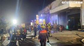 台中豐原工廠失火（圖／翻攝畫面）