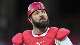 ▲羅邁（Austin Romine）和紅人簽下小聯盟附帶春訓邀請的合約。（圖／美聯社／達志影像）