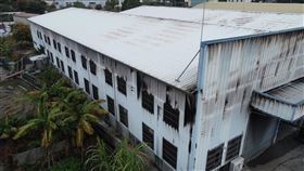 台中豐原，雅速達，火警，4死2傷，空拍，塗料起火，燒黑(圖／翻攝畫面)