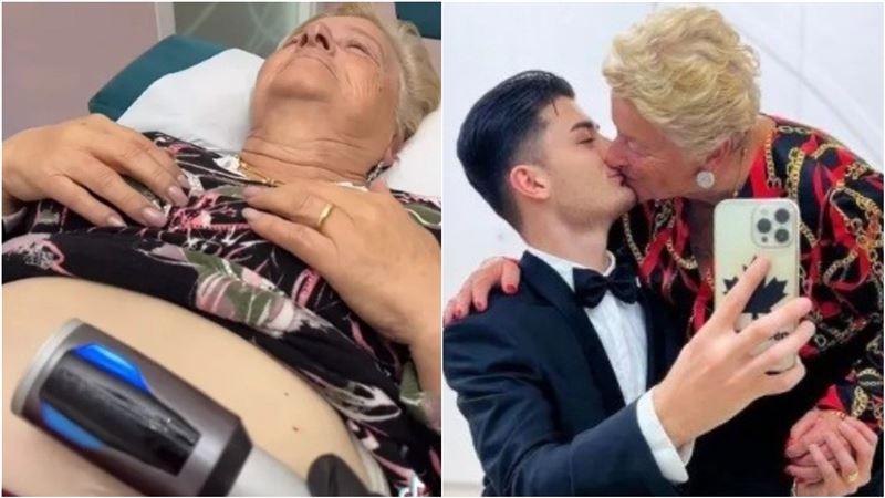 嬤孫戀喜訊　少年曬76歲女友大肚照網驚呆