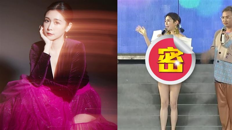 跨年主持戰服變這套！Albee低胸辣腿看光