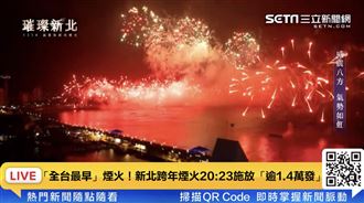 新北萬人湧淡水「海關碼頭」賞跨河煙火