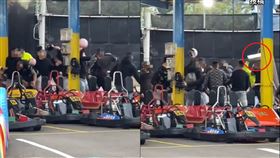 安全帽,屏東縣,墾丁,卡丁車,元旦,圍毆,大亂鬥（圖／翻攝自「黑色豪門企業」）