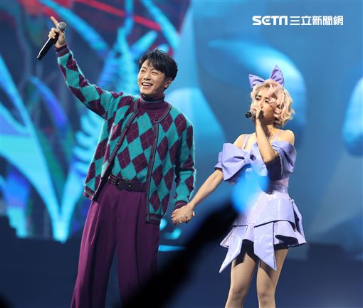 蔡依林第三場小巨蛋演唱會特別來賓韋禮安。（記者邱榮吉/攝影）