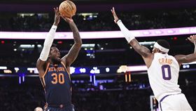 ▲蘭道爾（Julius Randle）攻下全場最高28分16籃板。（圖／美聯社／達志影像）