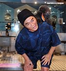 吳宗憲帶愛犬洗澎澎美容。（記者邱榮吉/攝影）