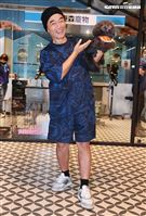 吳宗憲帶愛犬洗澎澎美容。（記者邱榮吉/攝影）