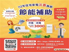 住宅家電汰舊換新補助出爐2023年1月1日正式啟動(圖/經濟部)