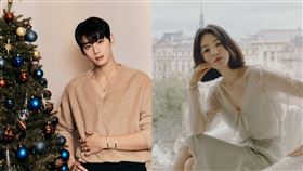 ▲宋慧喬新劇大贏宋仲基，同時被爆出與小16歲的臉蛋天才車銀優戀愛中。（圖／翻攝自宋慧喬，車銀優IG）