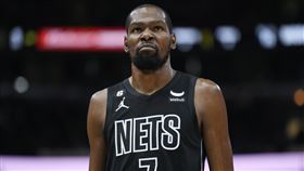 ▲杜蘭特（Kevin Durant）砍44分，籃網還是不敵公牛、中斷12連勝。（圖／美聯社／達志影像）