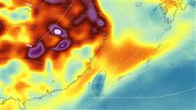 霾害,冷氣團,中國,空氣品質,過敏,氣象(翻攝自 台灣颱風論壇｜天氣特急)