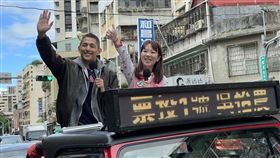 吳怡農車隊掃街-北松山（圖／記者高逸帆攝影）