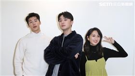 「想見你」演員許光漢、柯佳嬿、施柏宇。（記者邱榮吉/攝影）