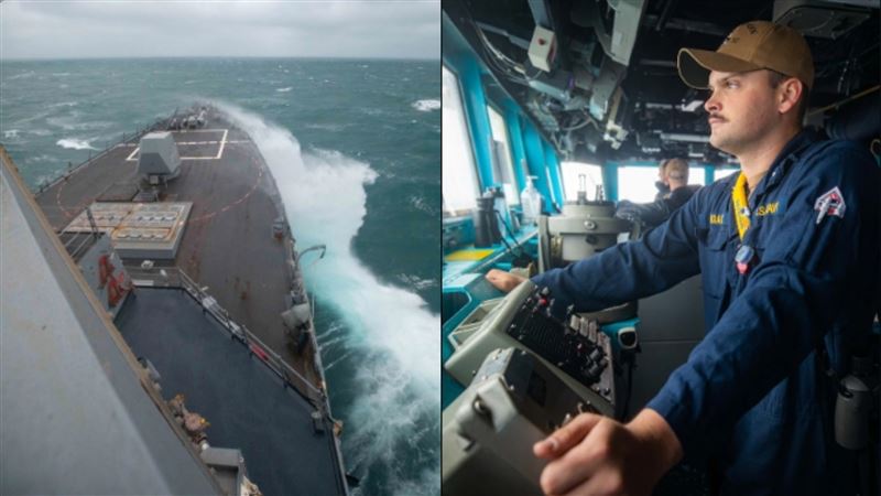 今年首度！美海軍「鍾雲號」通過台灣海峽