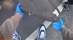 雲林斗六，偷觸媒器，排氣管，電鋸，大盜，落網(圖／翻攝畫面)