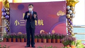 小三通春節專案啟航  邱太三：盼增加兩岸互信（1）陸委會主委邱太三7日上午在金門水頭碼頭出席「金馬地區民眾春節交通專案」金廈航線首航儀式。（大陸委員會提供）中央社記者呂佳蓉傳真  112年1月7日